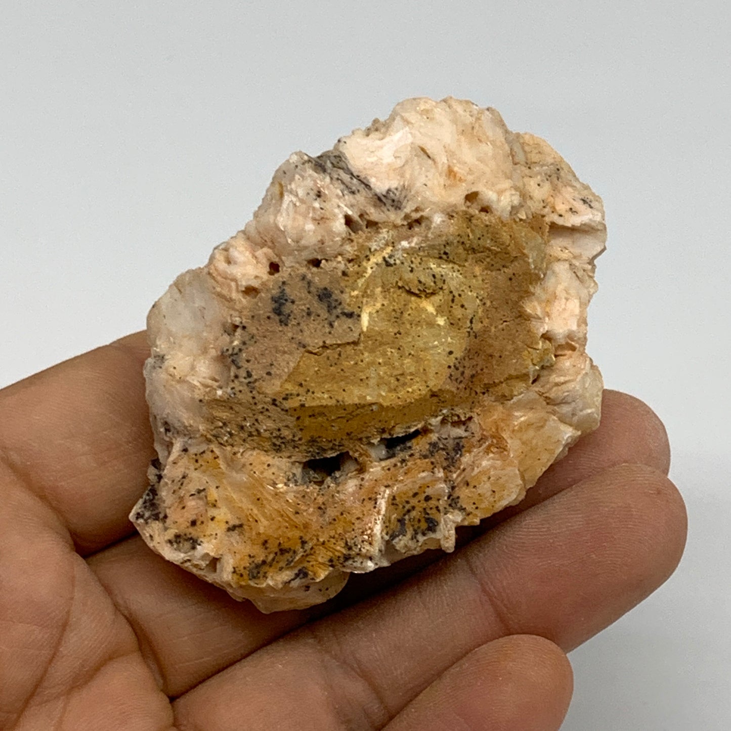 123.9g, 2.5"x1.7"x1.3", Natural Golden Barite Mineral Specimen, B33480