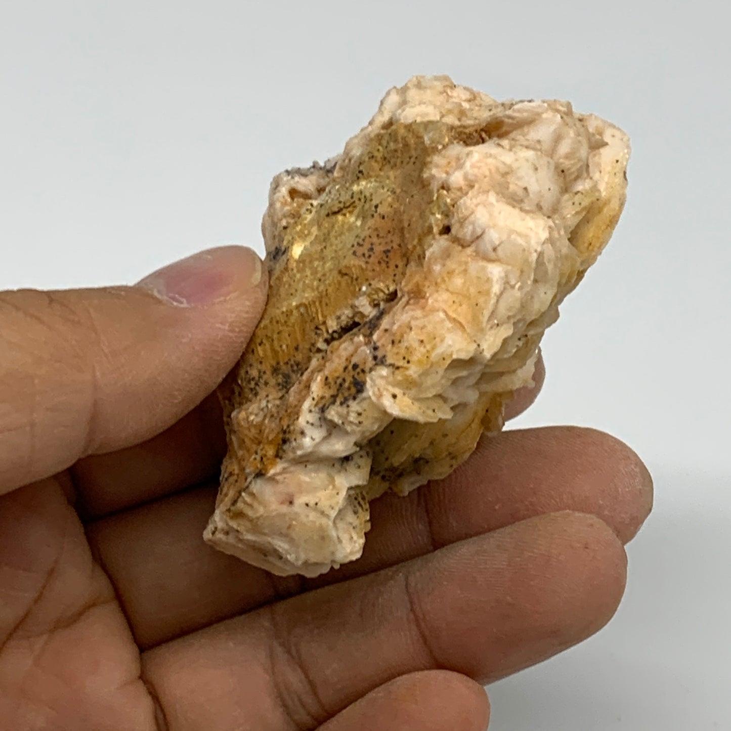 123.9g, 2.5"x1.7"x1.3", Natural Golden Barite Mineral Specimen, B33480