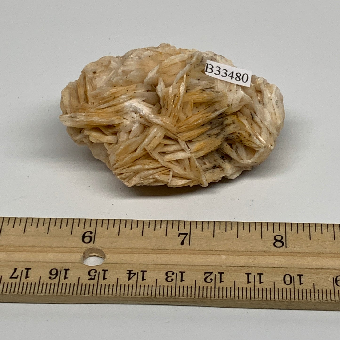 123.9g, 2.5"x1.7"x1.3", Natural Golden Barite Mineral Specimen, B33480