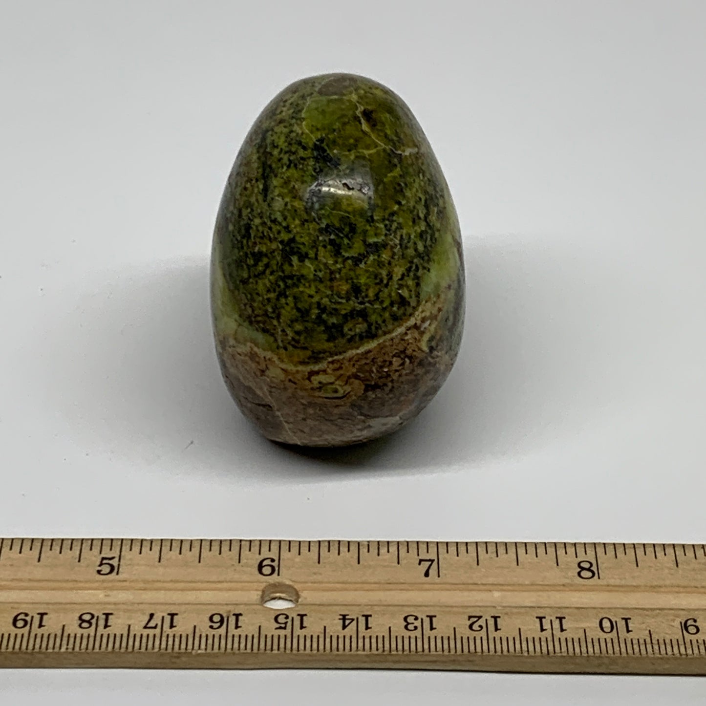 209.9g, 2.4"x2.4"x1.7", Green Opal Crystal Freeform Polished Gemstone, B34117