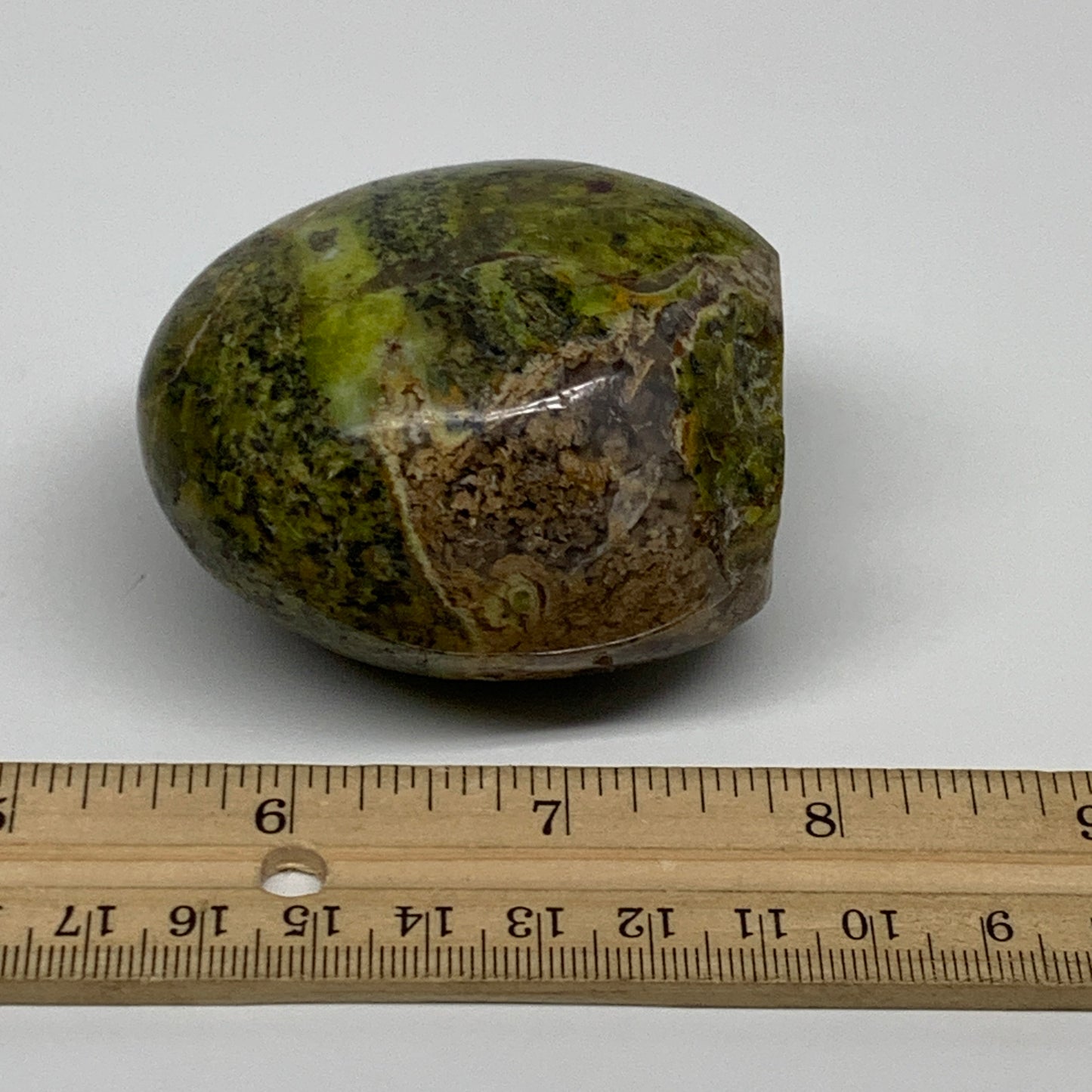 209.9g, 2.4"x2.4"x1.7", Green Opal Crystal Freeform Polished Gemstone, B34117