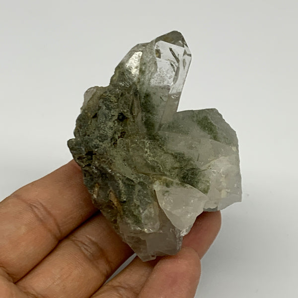 103g, 2.6"x1.9"x1.6", Chlorine Quartz Crystal Mineral,Specimen Terminated,B27657
