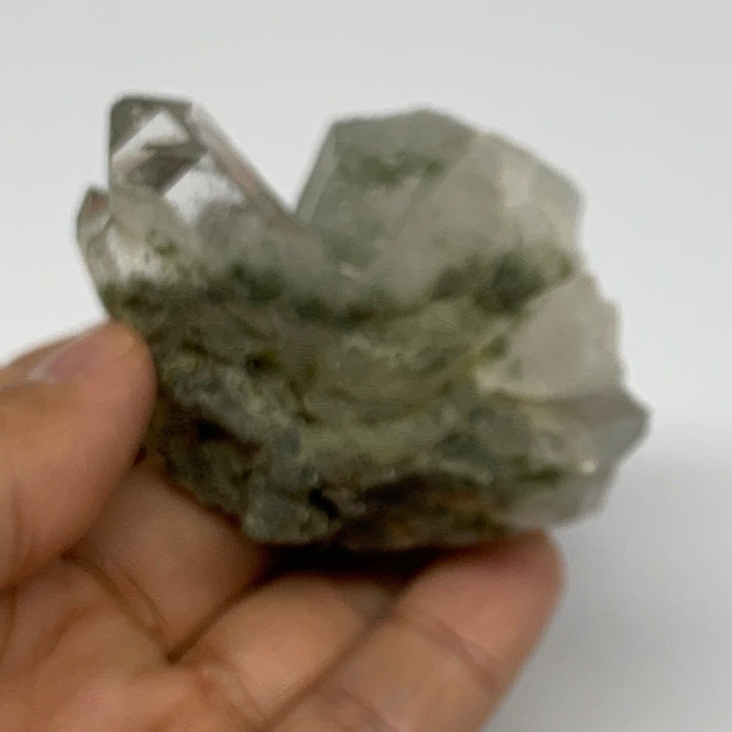 103g, 2.6"x1.9"x1.6", Chlorine Quartz Crystal Mineral,Specimen Terminated,B27657
