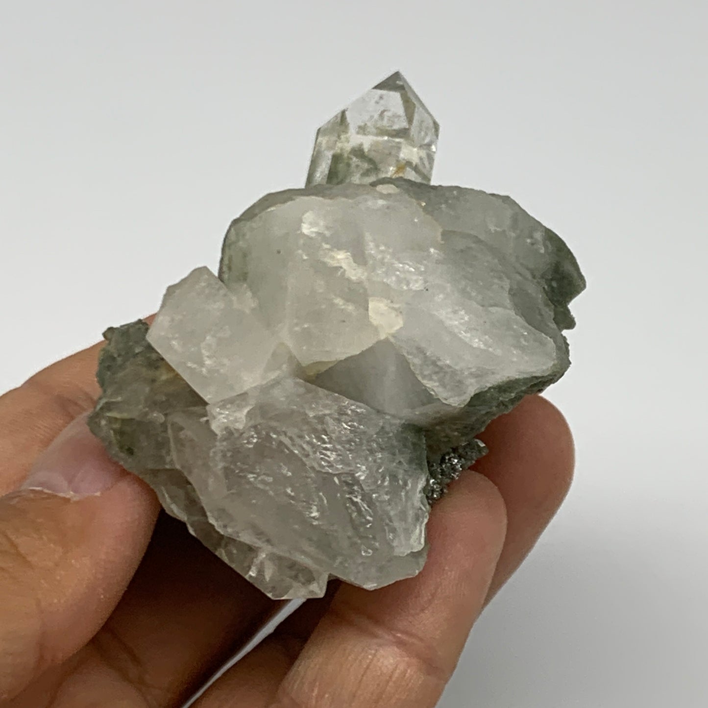 103g, 2.6"x1.9"x1.6", Chlorine Quartz Crystal Mineral,Specimen Terminated,B27657