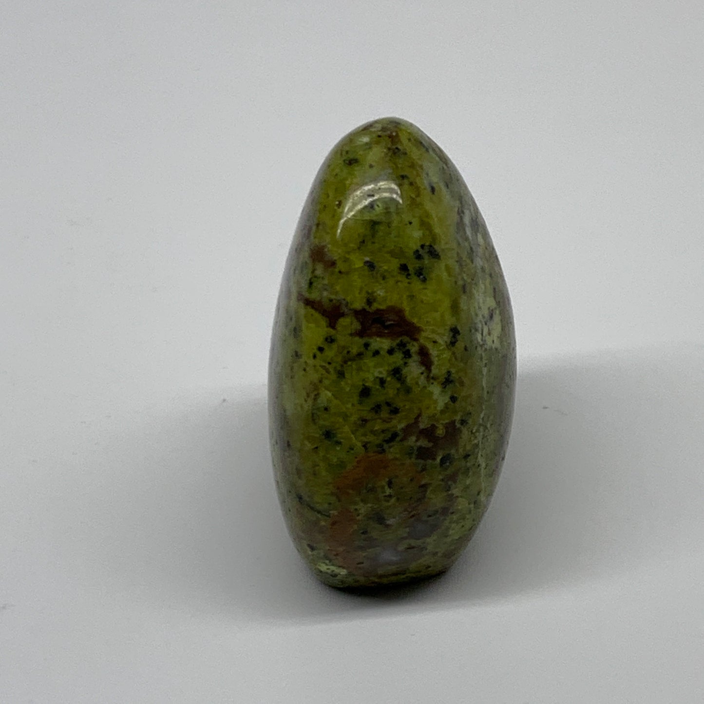 137.1g, 2.5"x2"x1.3", Green Opal Crystal Freeform Polished Gemstone, B34119