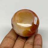 117.8g, 2"x1.9"x1.4", Red Carnelian Palm-Stone Gem Crystal Polished, B28432