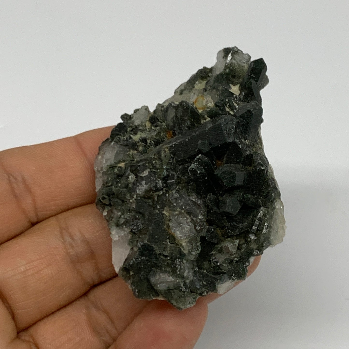 52.8g, 2.4"x1.5"x0.9", Chlorine Quartz Crystal Mineral,Specimen Terminated,B2766