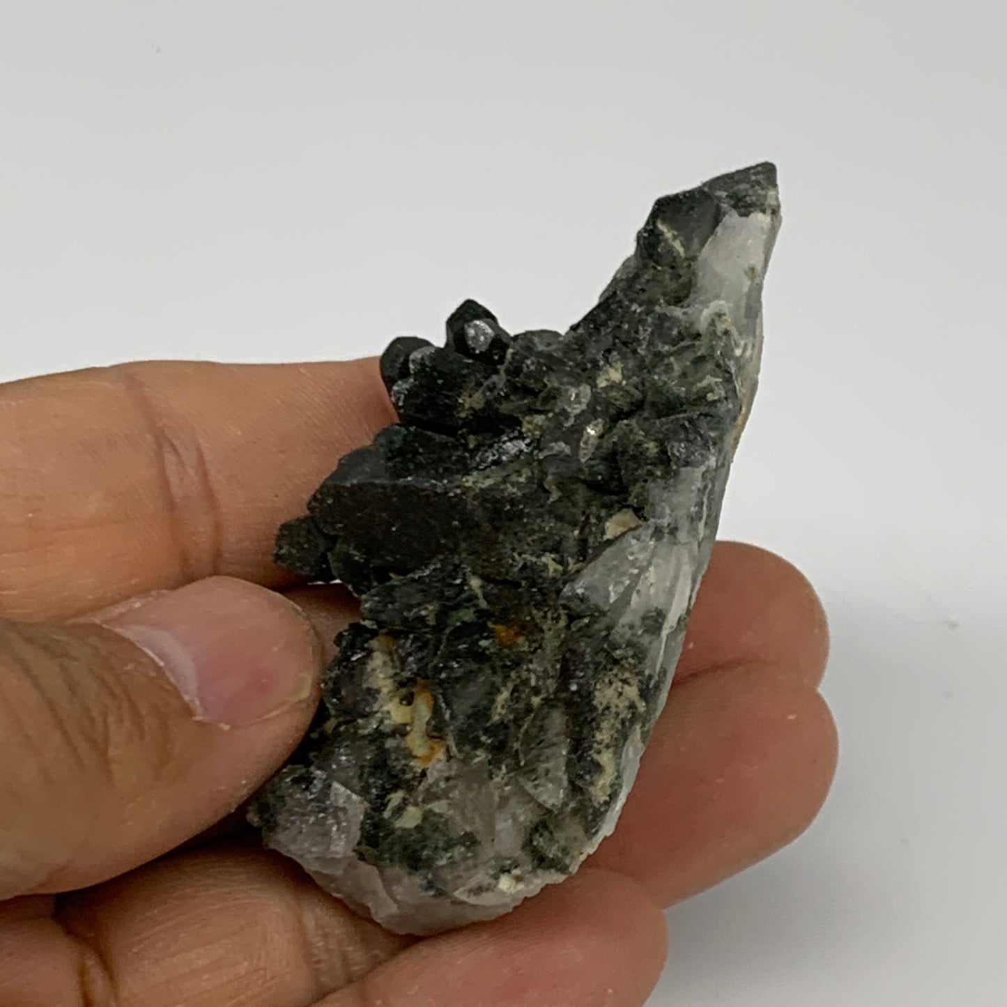 52.8g, 2.4"x1.5"x0.9", Chlorine Quartz Crystal Mineral,Specimen Terminated,B2766