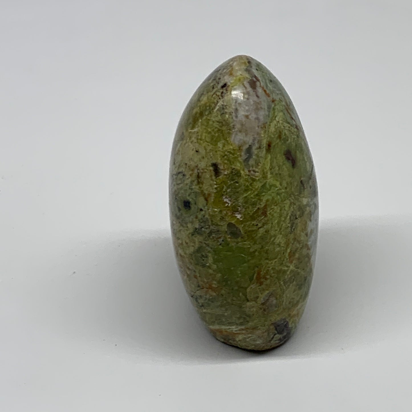 206.1g, 3.1"x2.2"x1.6", Green Opal Crystal Freeform Polished Gemstone, B34124