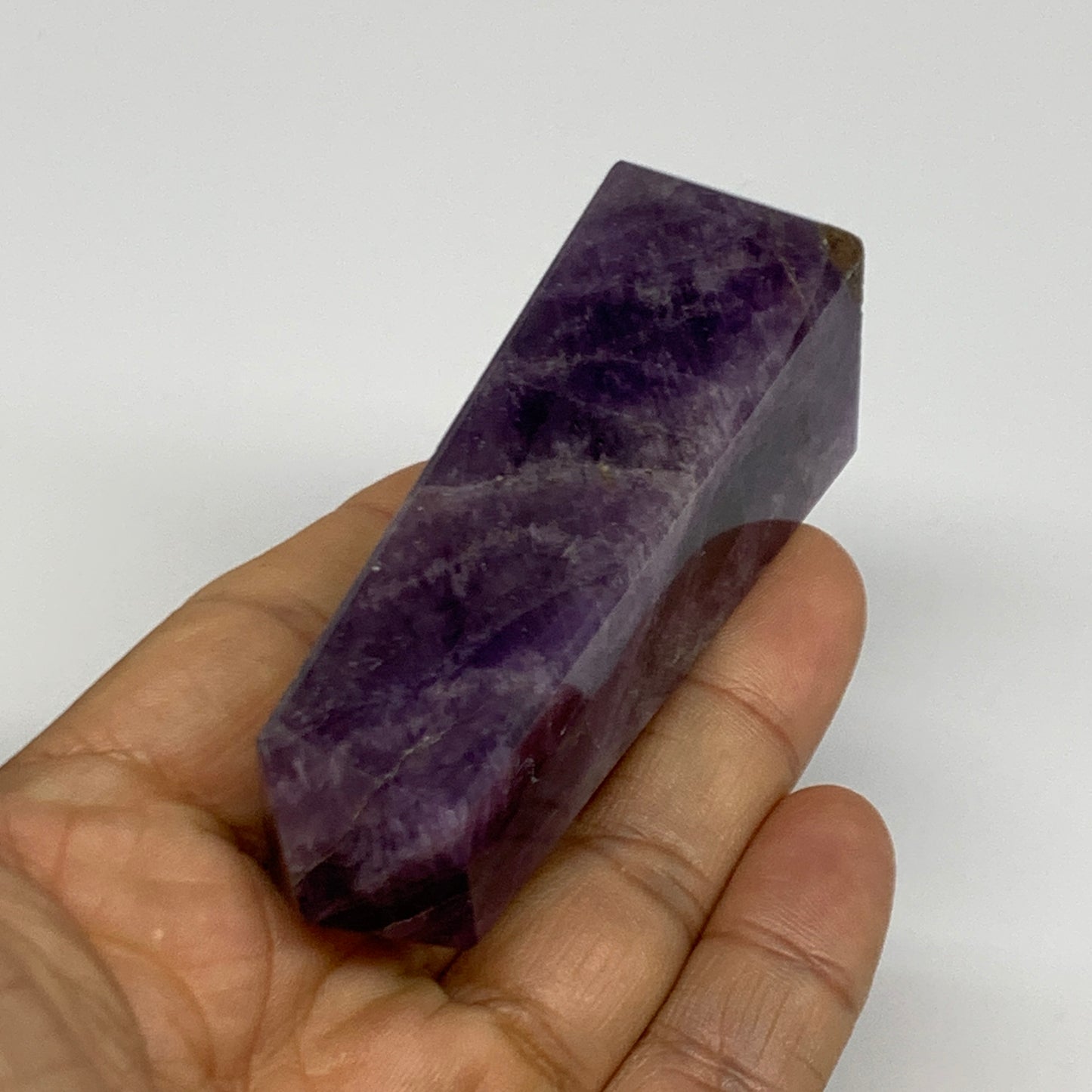 101g, 3.2"x1", Natural Amethyst Tower Point Obelisk @Brazil, B31513