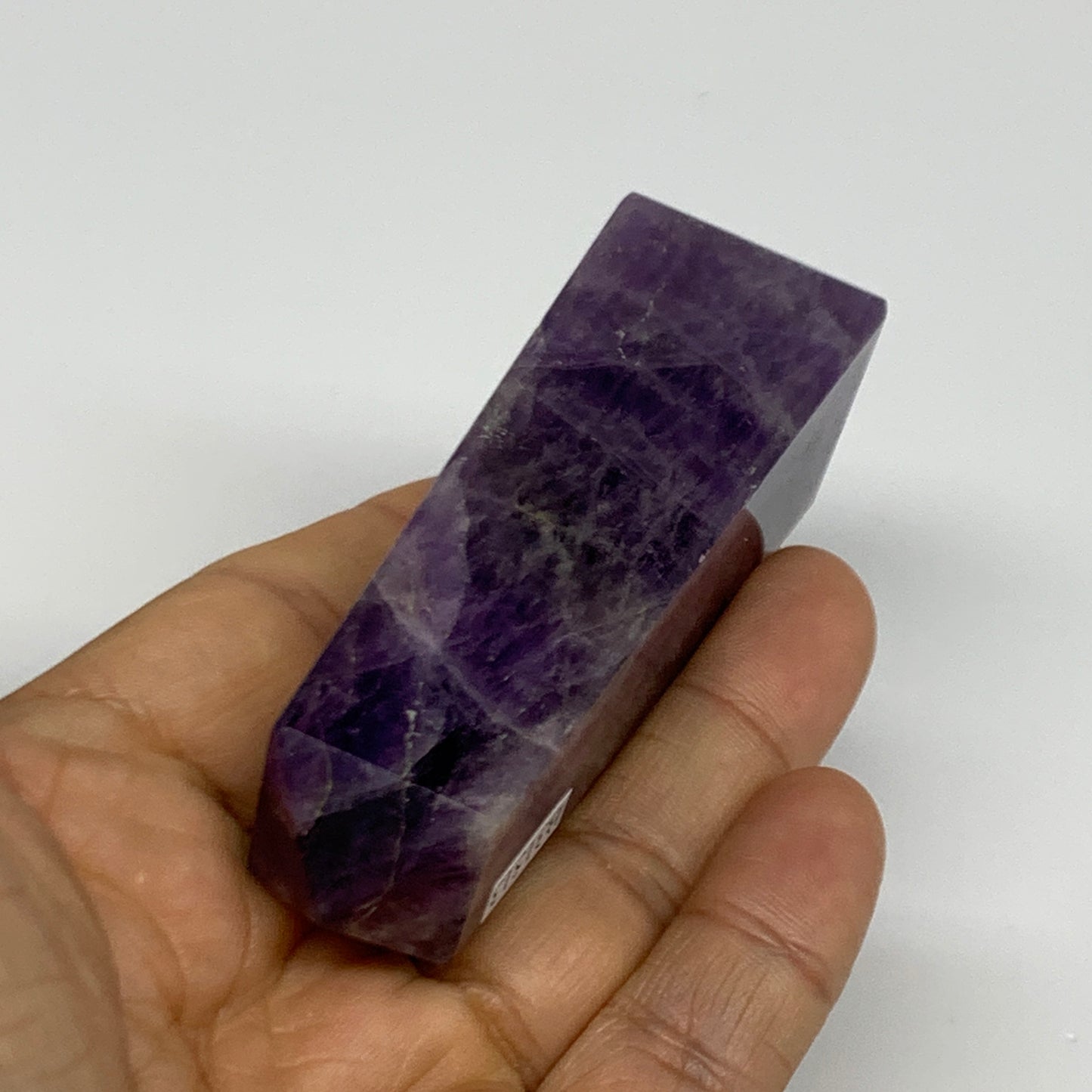 101g, 3.2"x1", Natural Amethyst Tower Point Obelisk @Brazil, B31513