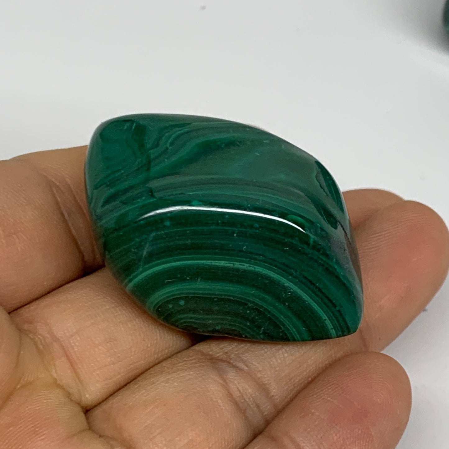 168.3g, 1.3"-1.6", 3pcs, Natural Small Malachite Tumbled Polished, B32824