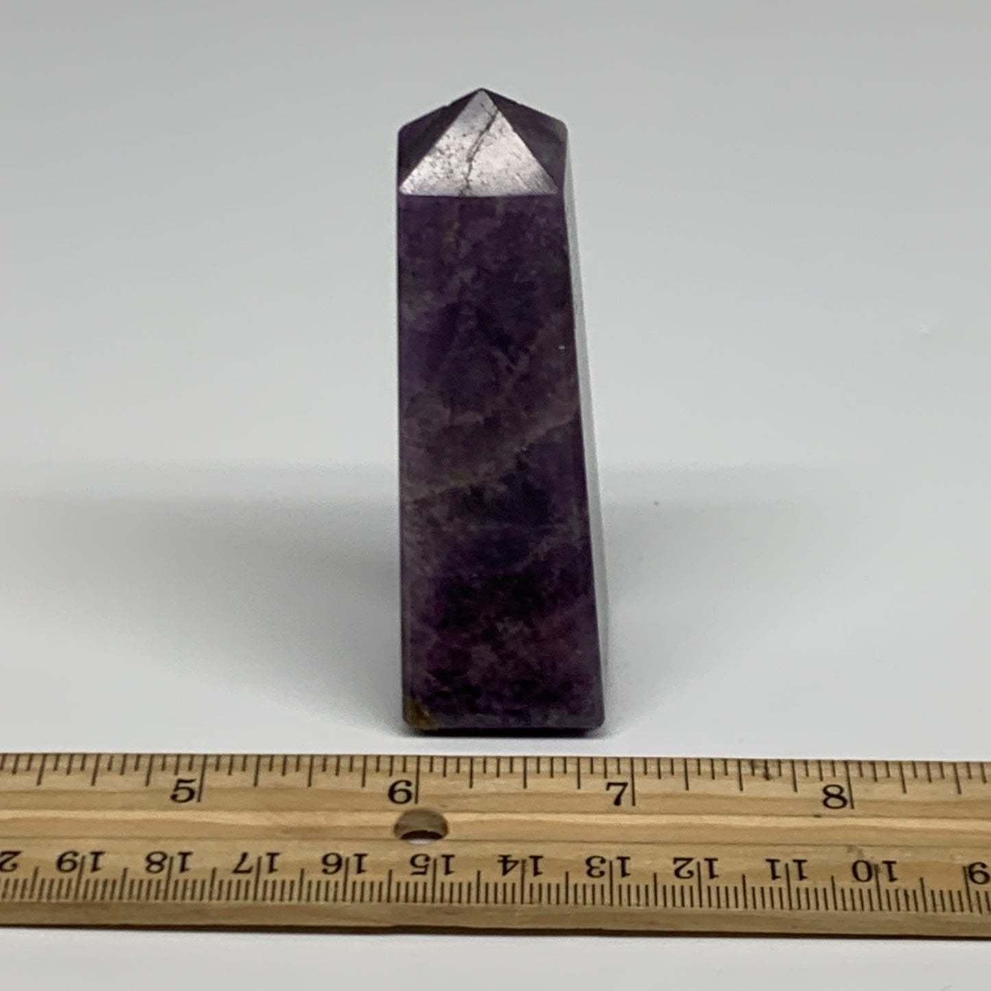 101g, 3.2"x1", Natural Amethyst Tower Point Obelisk @Brazil, B31513