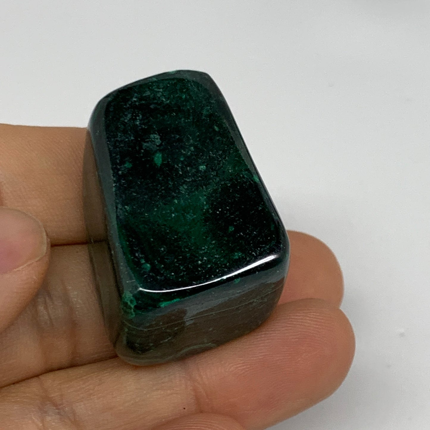 168.3g, 1.3"-1.6", 3pcs, Natural Small Malachite Tumbled Polished, B32824