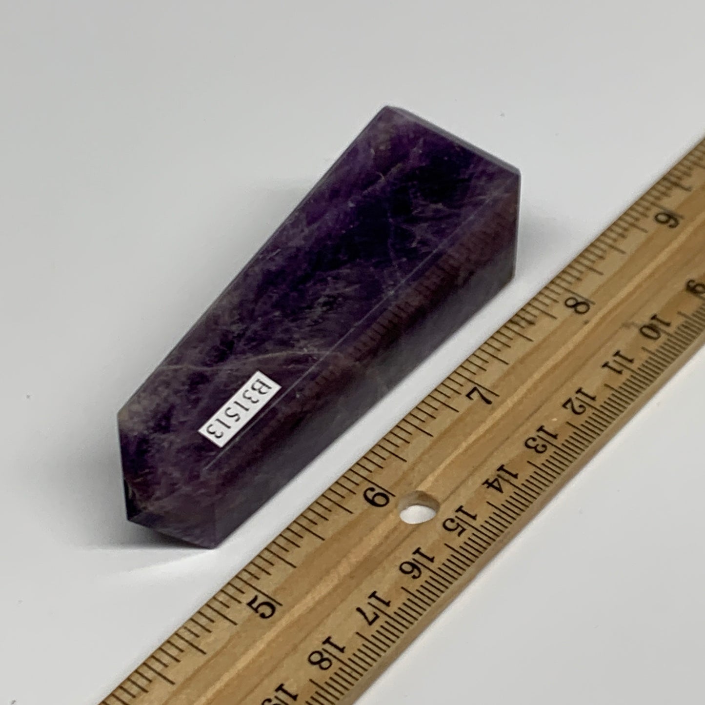 101g, 3.2"x1", Natural Amethyst Tower Point Obelisk @Brazil, B31513