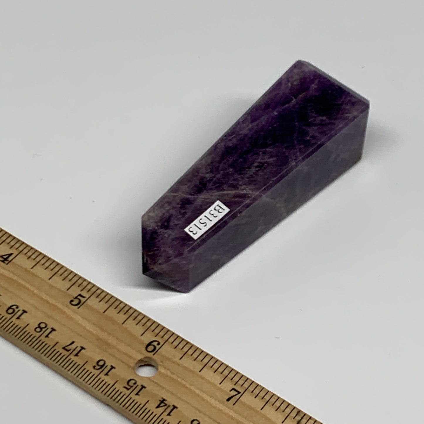 101g, 3.2"x1", Natural Amethyst Tower Point Obelisk @Brazil, B31513