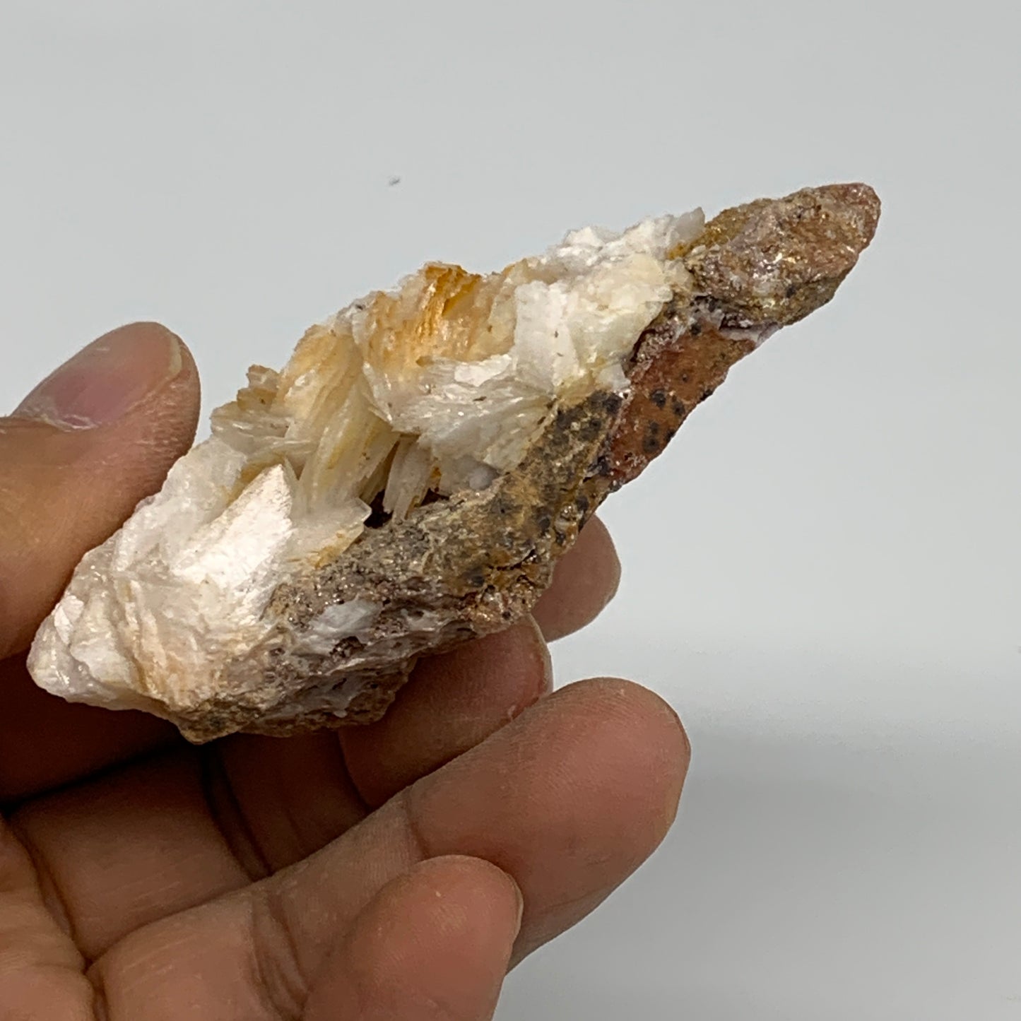 85g, 2.9"x1.7x1", Natural Golden Barite Mineral Specimen @Morocco, B33493