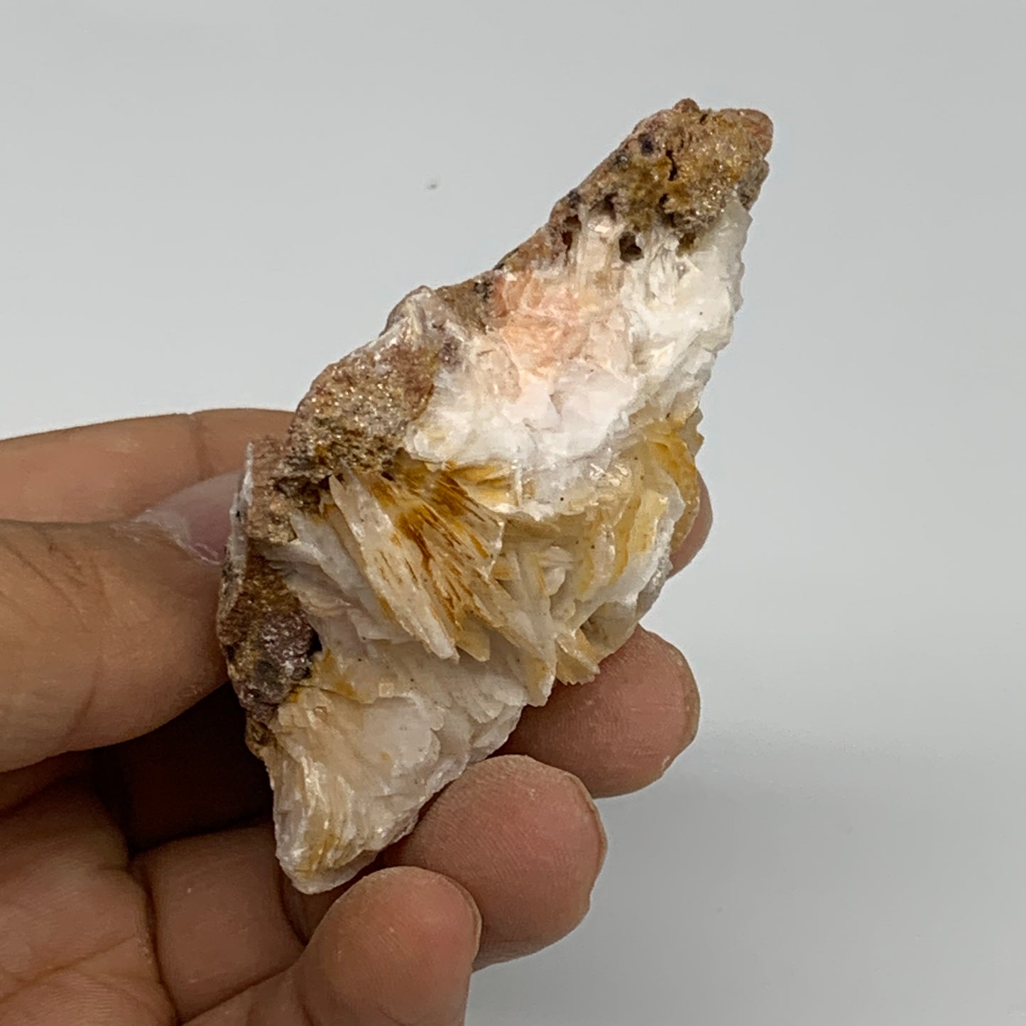 85g, 2.9"x1.7x1", Natural Golden Barite Mineral Specimen @Morocco, B33493