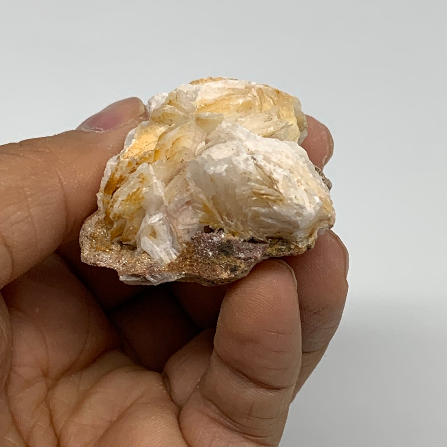 85g, 2.9"x1.7x1", Natural Golden Barite Mineral Specimen @Morocco, B33493