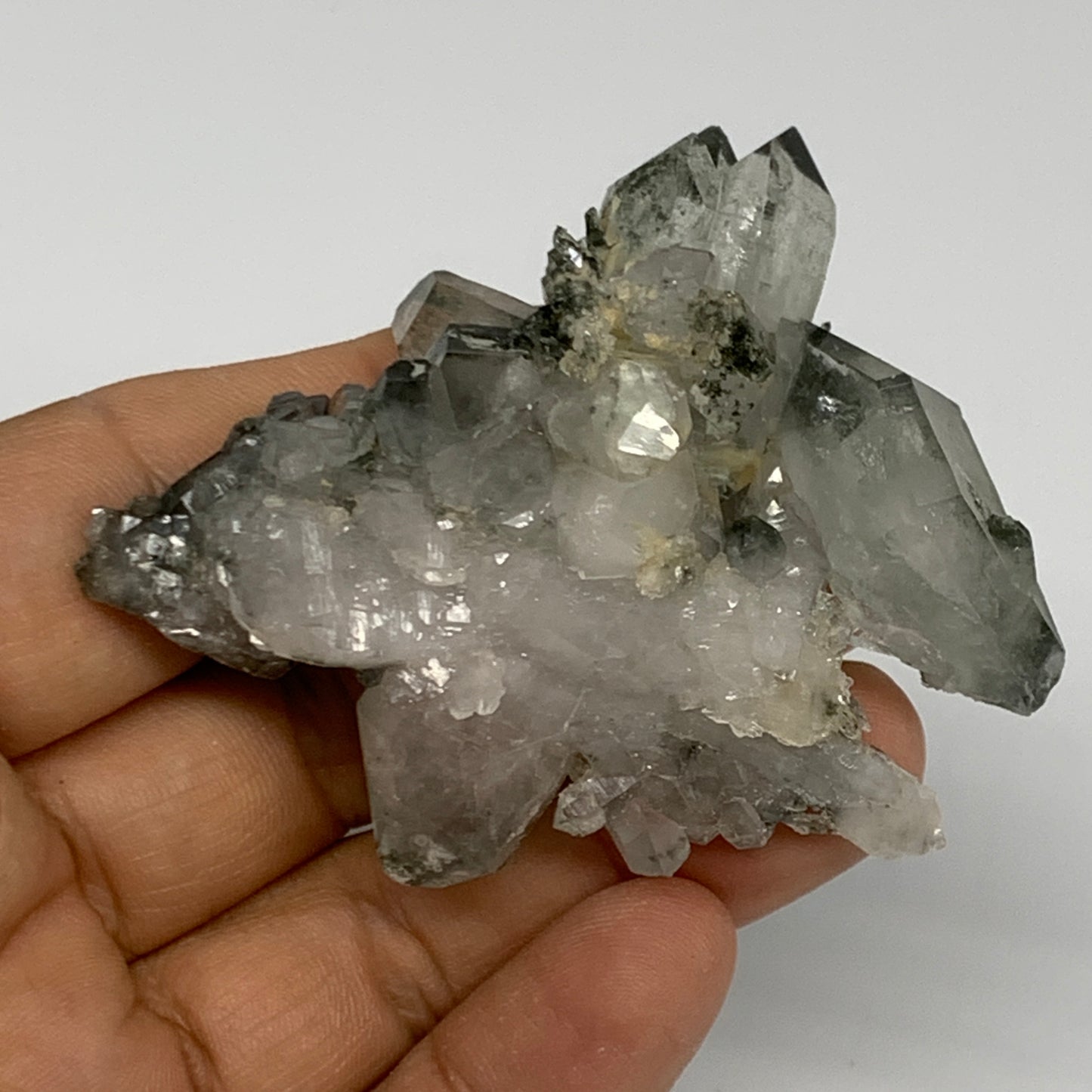 50g, 2.5"x2.3"x0.9", Chlorine Quartz Crystal Mineral,Specimen Terminated,B27667