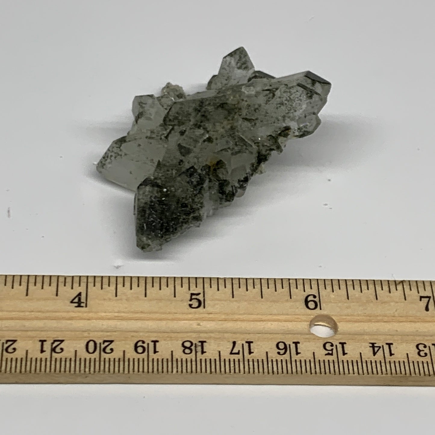50g, 2.5"x2.3"x0.9", Chlorine Quartz Crystal Mineral,Specimen Terminated,B27667