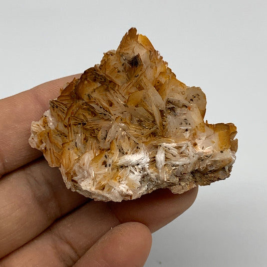 62.8g, 1.8"x1.6x1", Natural Golden Barite Mineral Specimen @Morocco, B33495