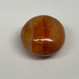 102.1g, 1.8"x1.8"x1.3", Red Carnelian Palm-Stone Gem Crystal Polished, B28444
