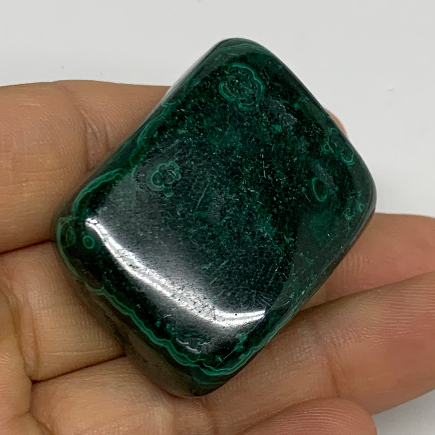 184.2g, 1.5"-1.8", 3pcs, Natural Small Malachite Tumbled Polished, B32826