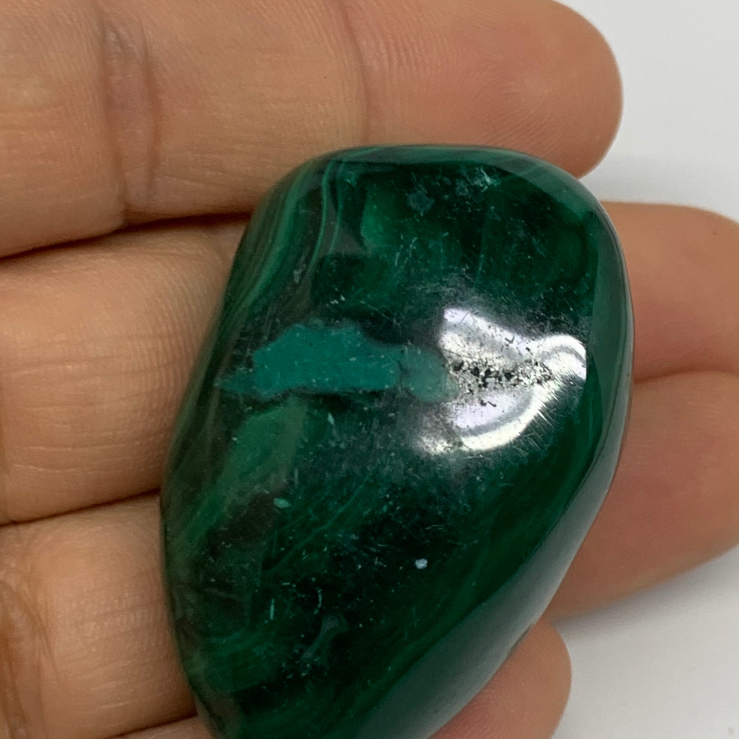 184.2g, 1.5"-1.8", 3pcs, Natural Small Malachite Tumbled Polished, B32826
