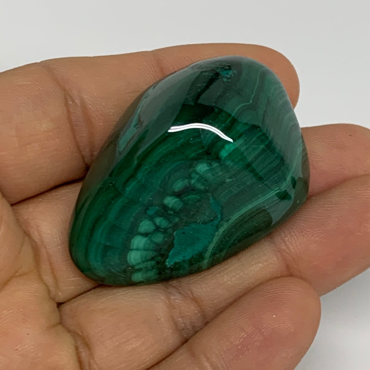 184.2g, 1.5"-1.8", 3pcs, Natural Small Malachite Tumbled Polished, B32826