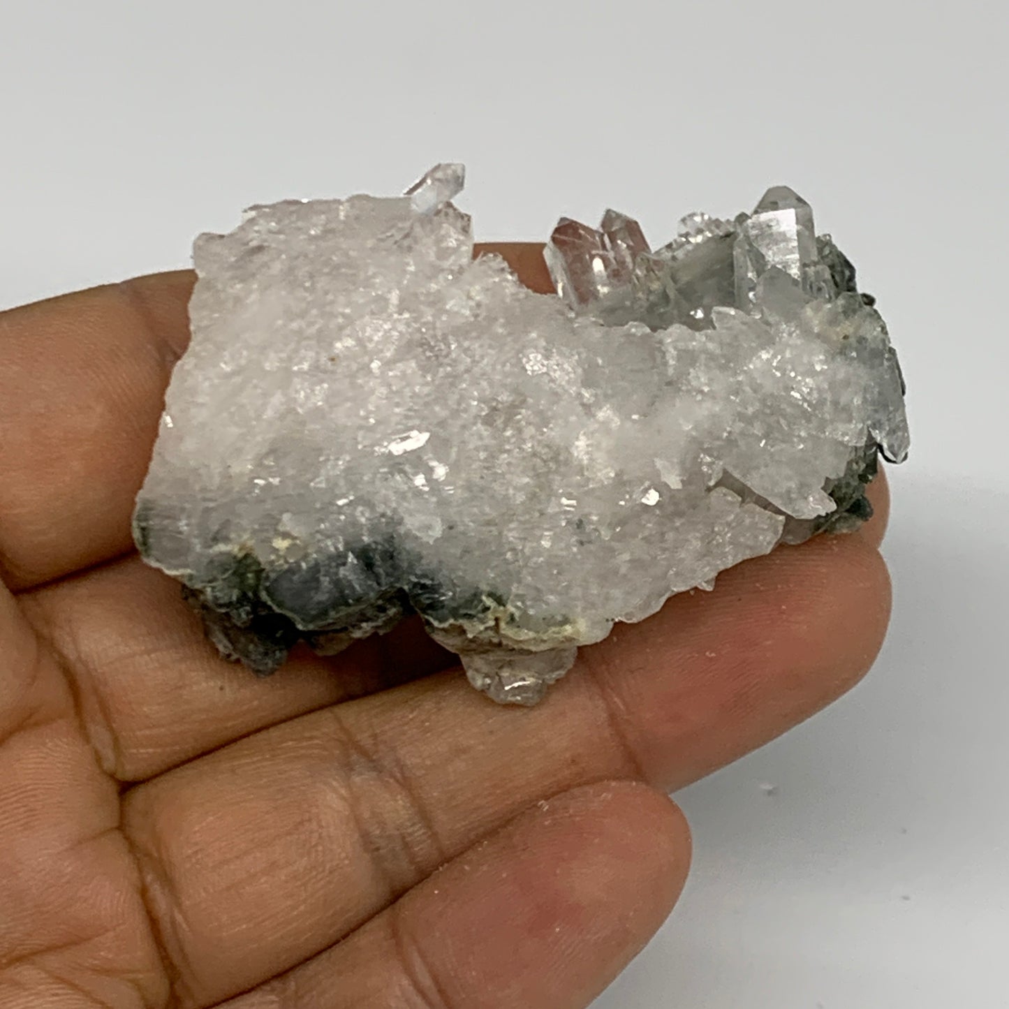 39.6g, 2.2"x1.5"x0.9", Chlorine Quartz Crystal Mineral,Specimen Terminated,B2766