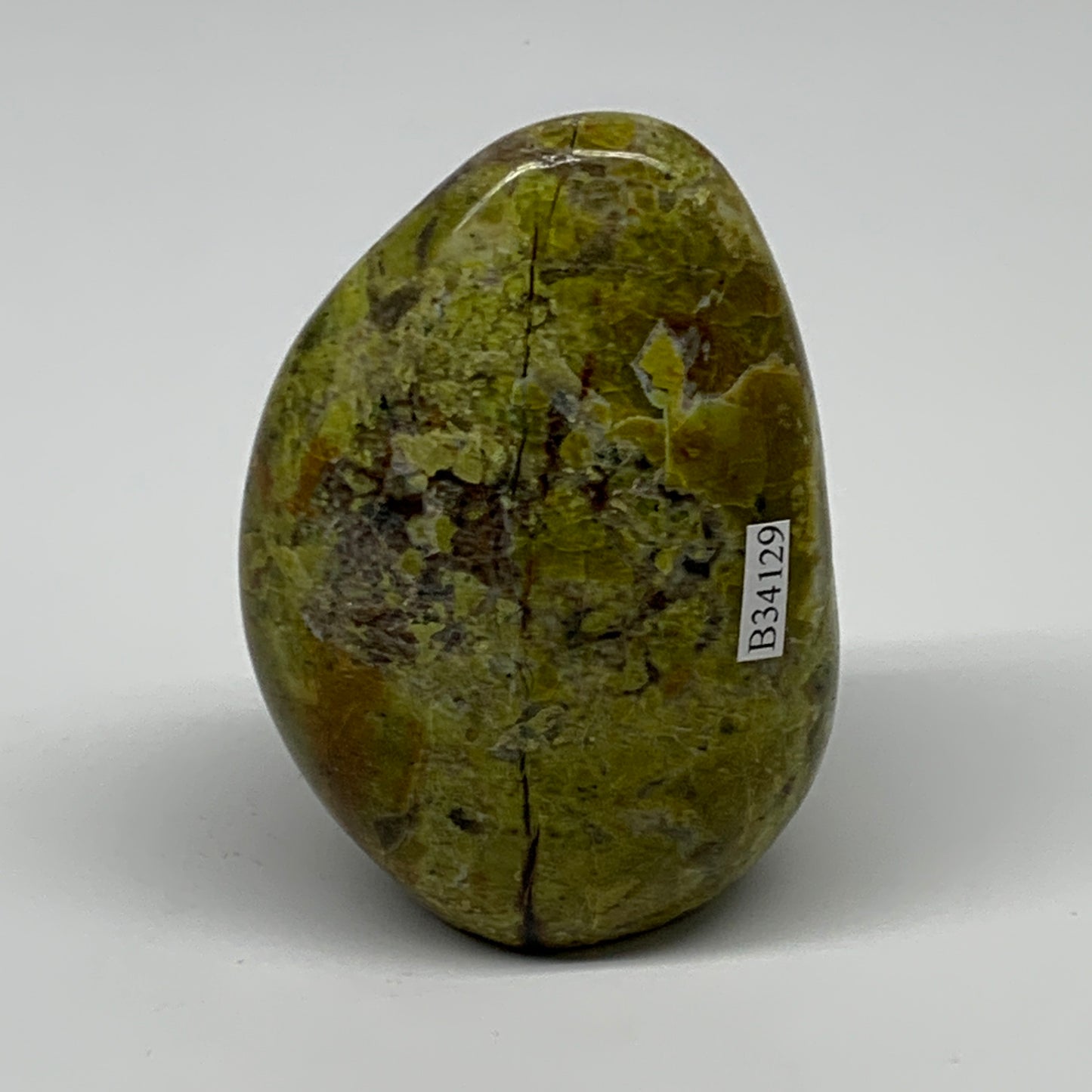 272.1g, 3.4"x2.3"x1.7", Green Opal Crystal Freeform Polished Gemstone, B34129