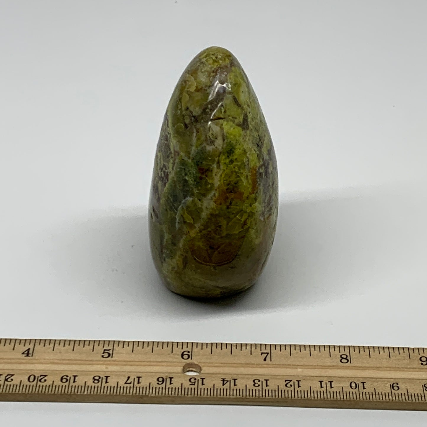 272.1g, 3.4"x2.3"x1.7", Green Opal Crystal Freeform Polished Gemstone, B34129