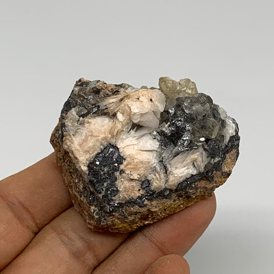 95.4g, 2.1"x1.8"x1", Cerussite Galena Quartz On Barite Mineral Specimen, B33497