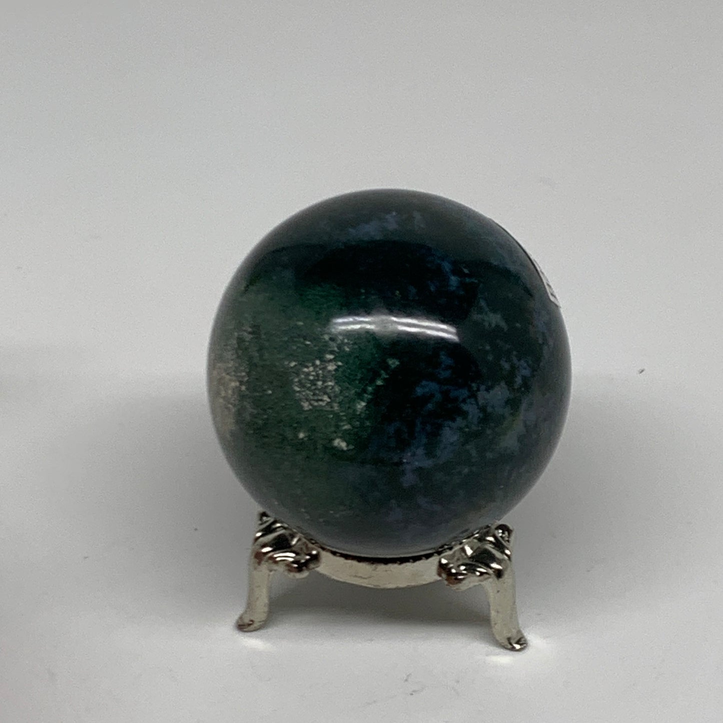 174.7g, 2"(50mm), Natural Moss Agate Sphere Ball Gemstone @India,B34921