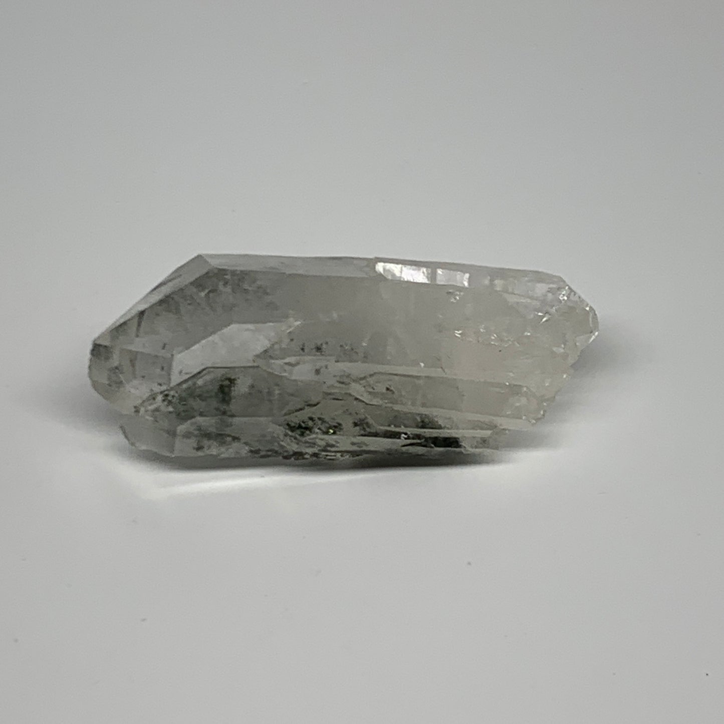 61.3g, 2.7"x1.1"x1", Chlorine Quartz Crystal Mineral,Specimen Terminated,B27671