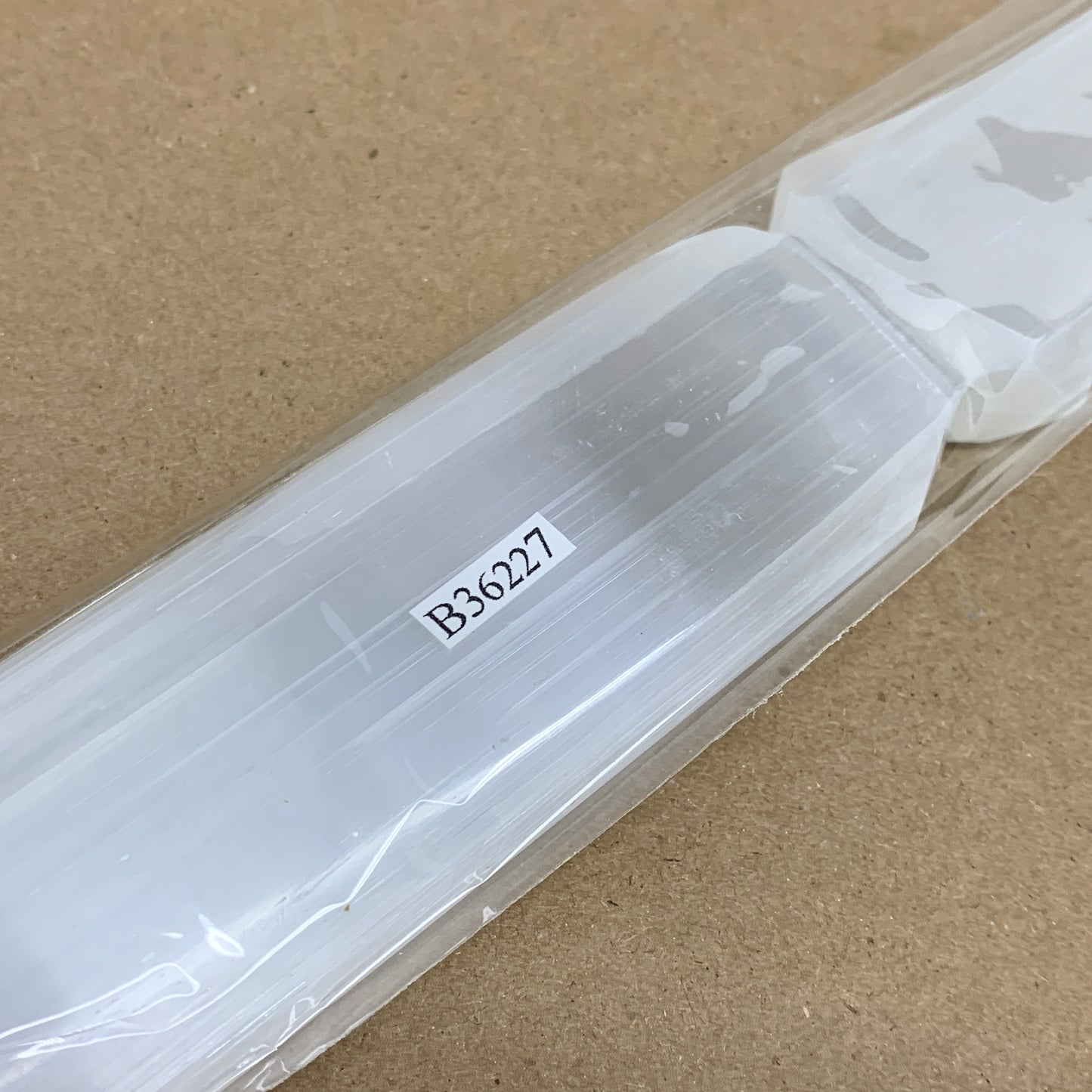 317g, 11.5"x1.6"x0.7", Natural Selenite Crystal Dagger (Satin Spar), B36227