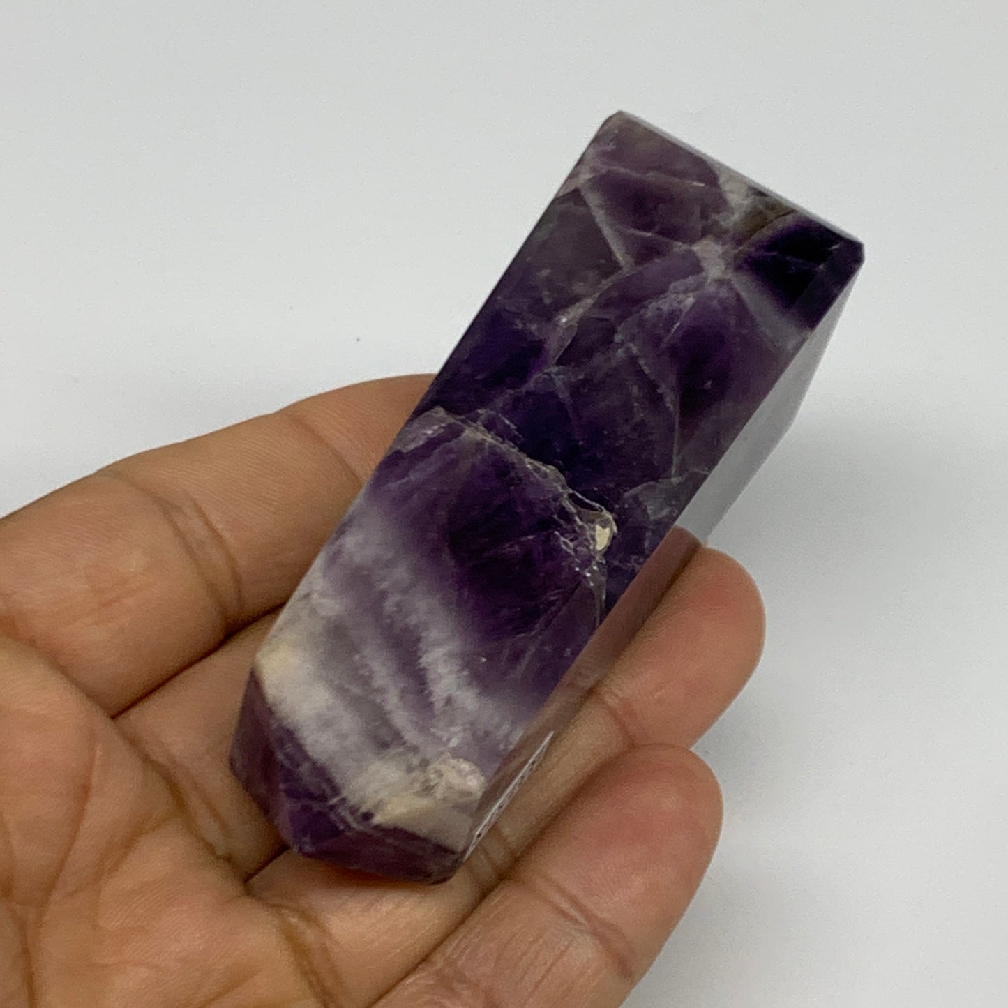 116.2g, 3.1"x1.1", Natural Amethyst Tower Point Obelisk @Brazil, B31518