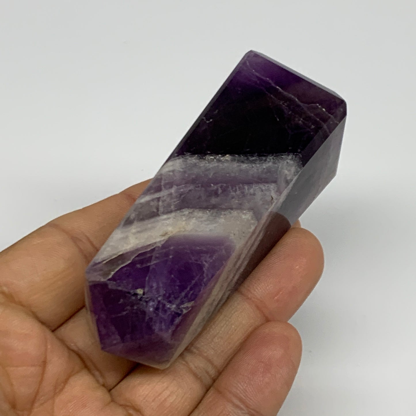 116.2g, 3.1"x1.1", Natural Amethyst Tower Point Obelisk @Brazil, B31518
