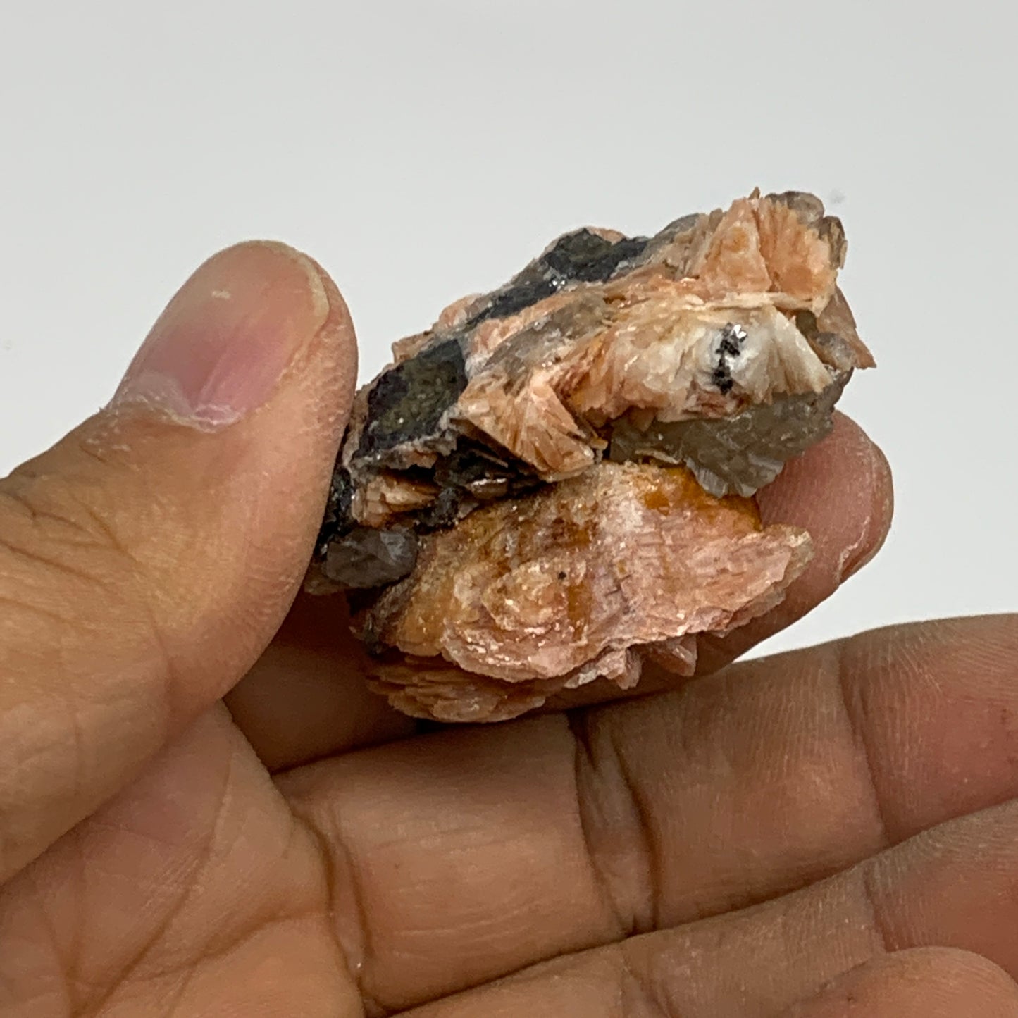 59.2g, 1.6"x1.2"x0.9", Cerussite Galena Quartz On Barite Mineral Specimen, B3349