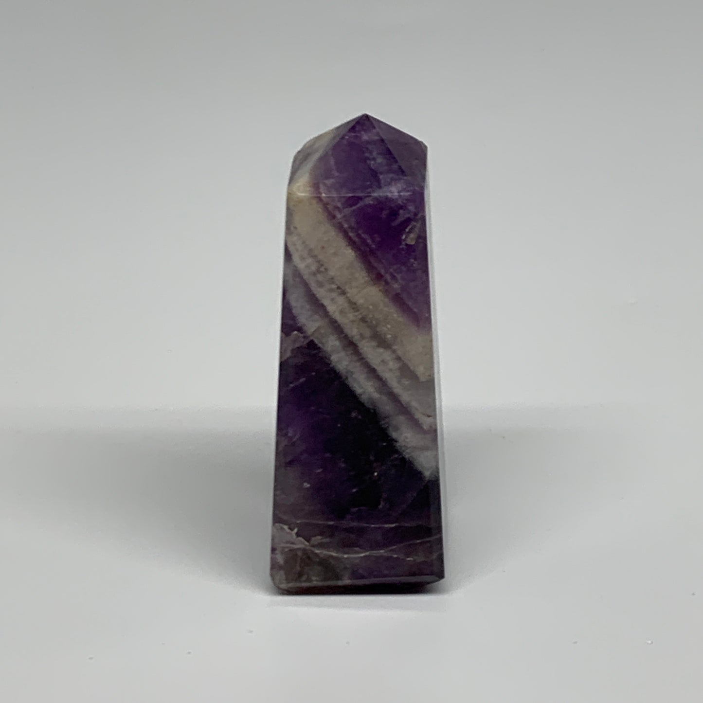 116.2g, 3.1"x1.1", Natural Amethyst Tower Point Obelisk @Brazil, B31518