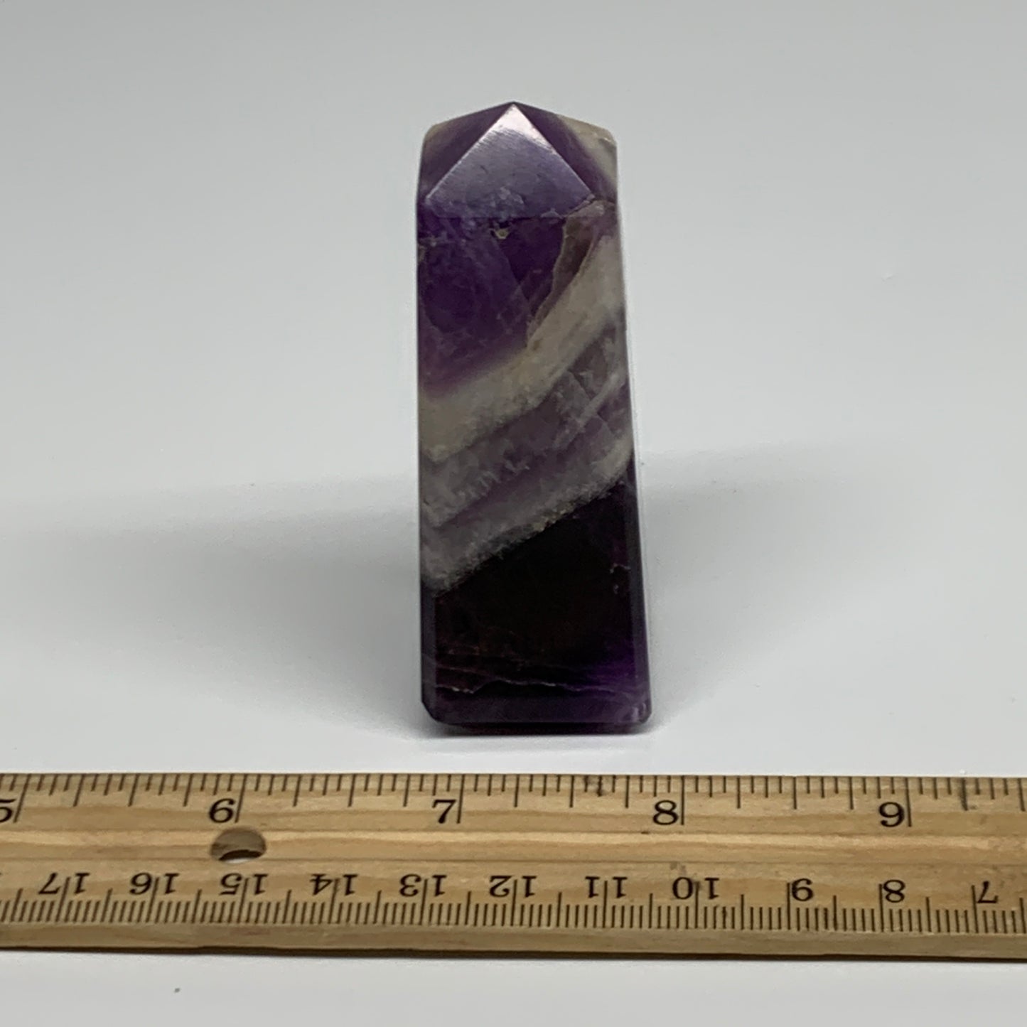 116.2g, 3.1"x1.1", Natural Amethyst Tower Point Obelisk @Brazil, B31518