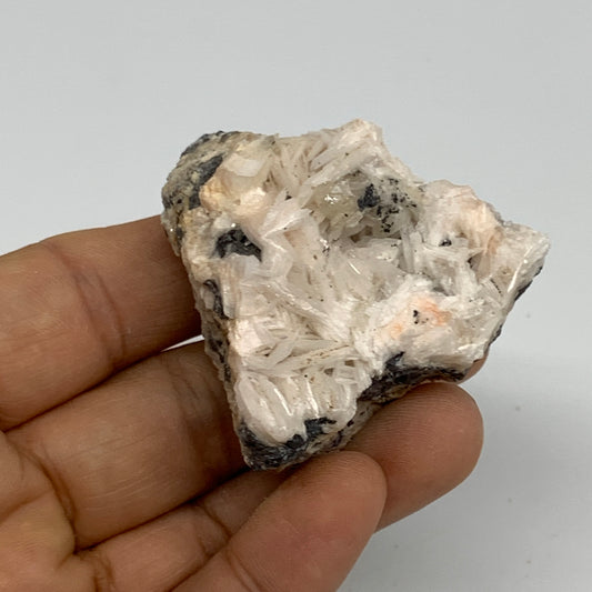 134.6g, 2"x1.9"x1.3", Cerussite Galena Quartz On Barite Mineral Specimen, B33500