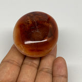 104.5g, 2.1"x1.8"x1.2", Red Carnelian Palm-Stone Gem Crystal Polished, B28449