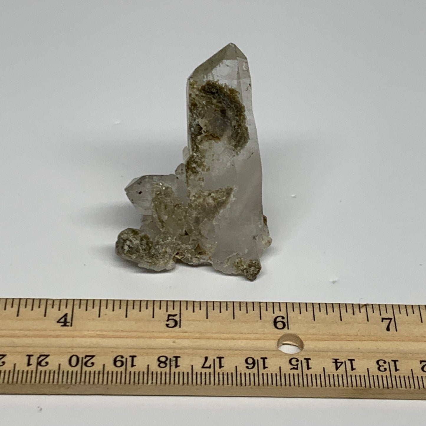 39.2g, 2.2"x1.5"x1", Chlorine Quartz Crystal Mineral,Specimen Terminated,B27673