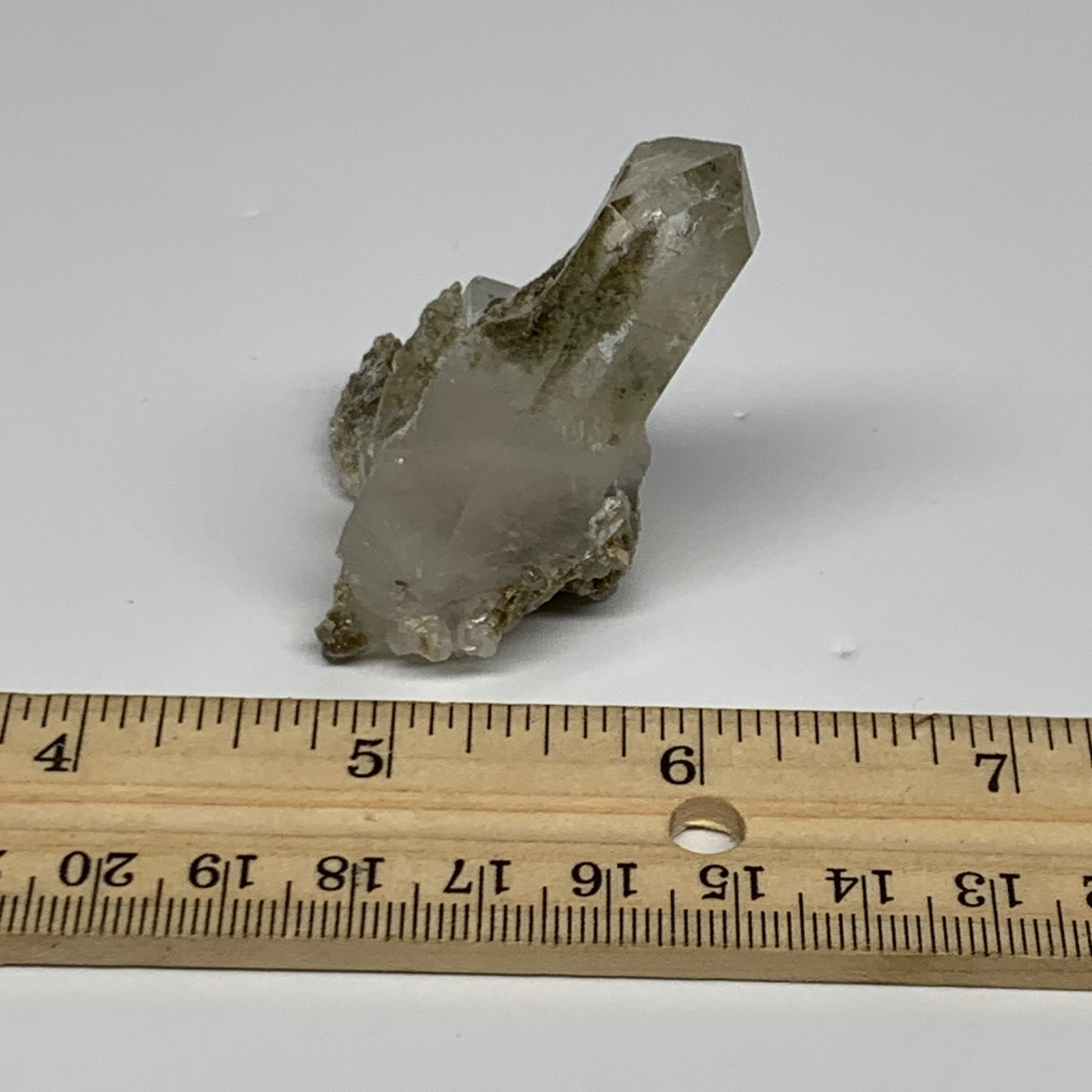 39.2g, 2.2"x1.5"x1", Chlorine Quartz Crystal Mineral,Specimen Terminated,B27673