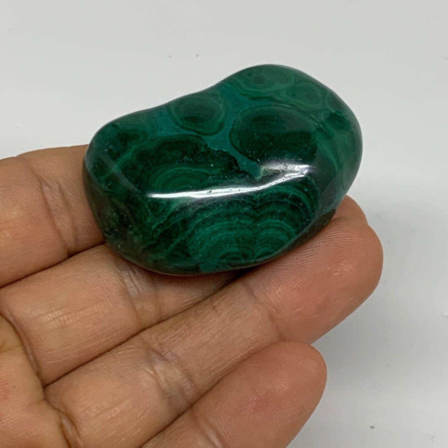 174.2g, 1.6"-1.9", 3pcs, Natural Small Malachite Tumbled Polished, B32830