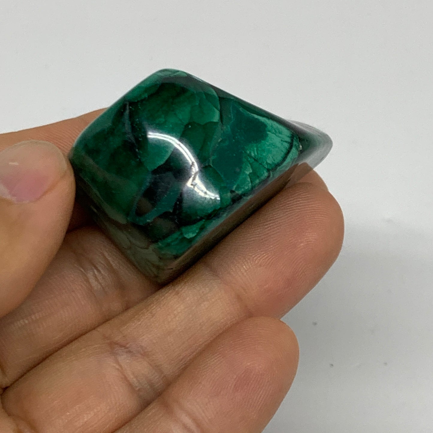 174.2g, 1.6"-1.9", 3pcs, Natural Small Malachite Tumbled Polished, B32830
