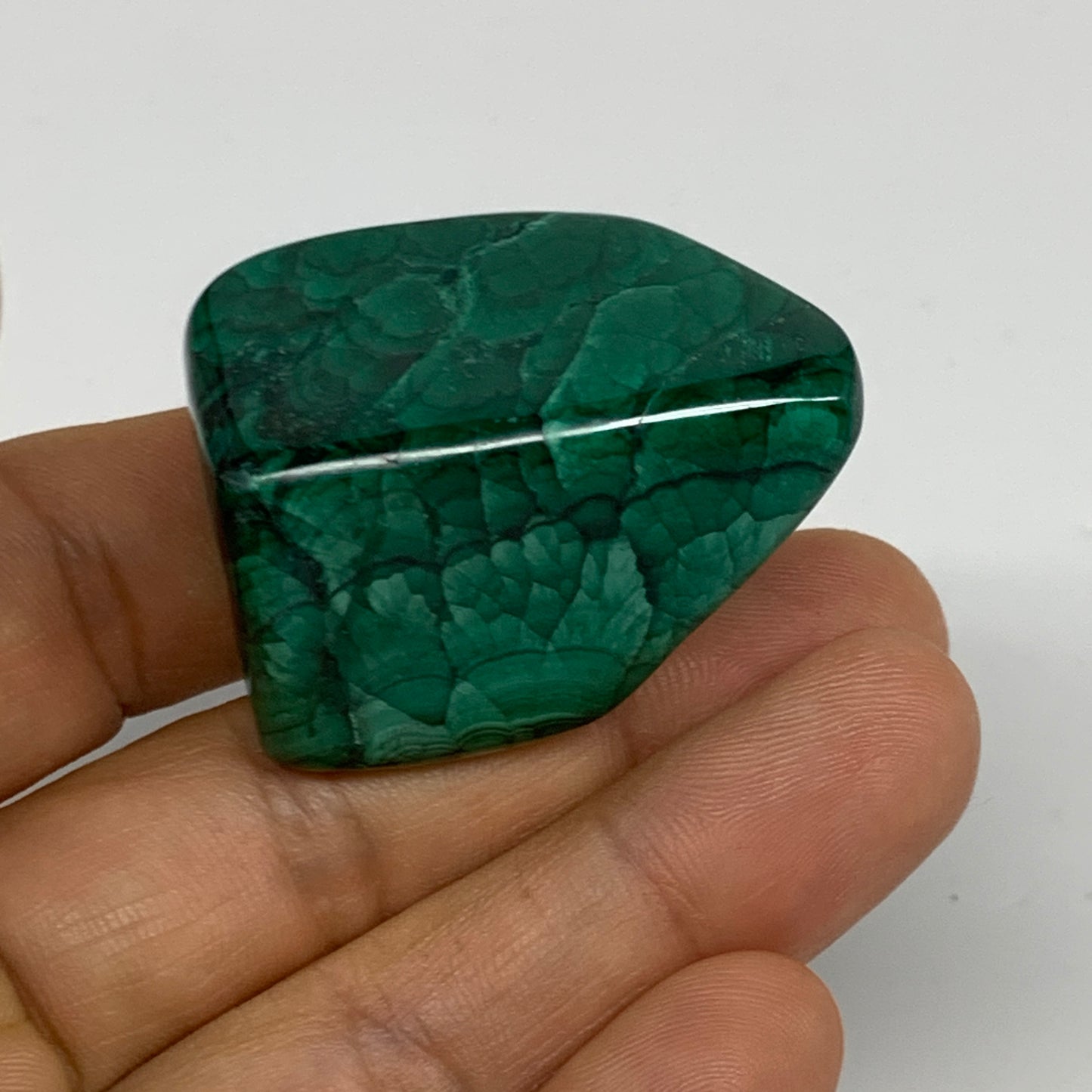 174.2g, 1.6"-1.9", 3pcs, Natural Small Malachite Tumbled Polished, B32830