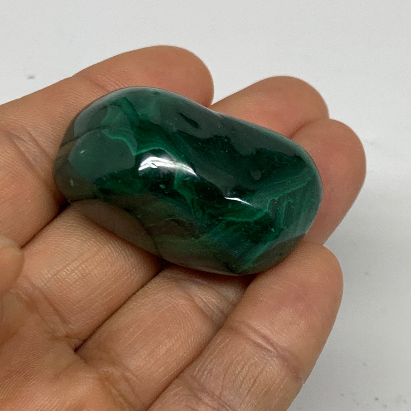 174.2g, 1.6"-1.9", 3pcs, Natural Small Malachite Tumbled Polished, B32830